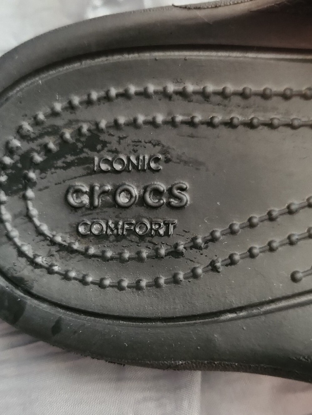 CROCS Black Women's Casual Slide Sandals - Picture 2 of 6